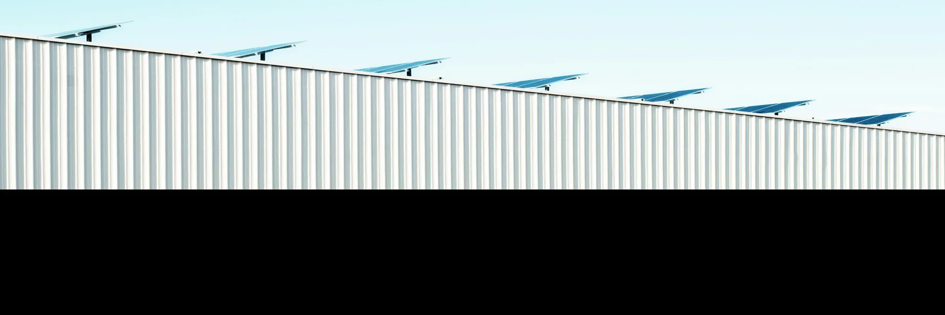 Commercial solar panel installation